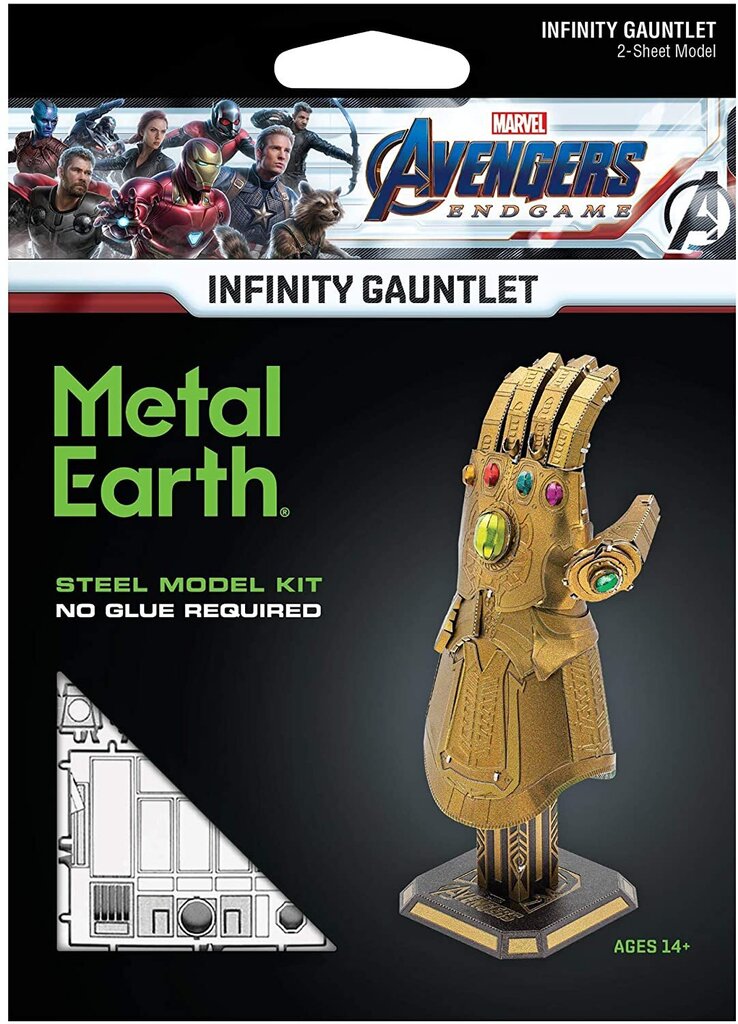 Metal Earth Infinity Gauntlet 3D metāla puzlis, konstruktors цена и информация | Puzles, 3D puzles | 220.lv