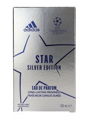 Parfimērijas ūdens Adidas Uefa Champions League Star Silver Edition EDP vīriešiem, 100 ml cena un informācija | Vīriešu smaržas | 220.lv