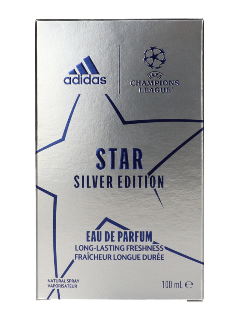 Parfimērijas ūdens Adidas Uefa Champions League Star Silver Edition EDP vīriešiem, 100 ml цена и информация | Vīriešu smaržas | 220.lv