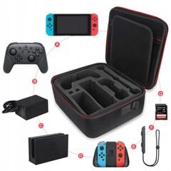 Kaste Nintendo Box, melna cena un informācija | Gaming aksesuāri | 220.lv