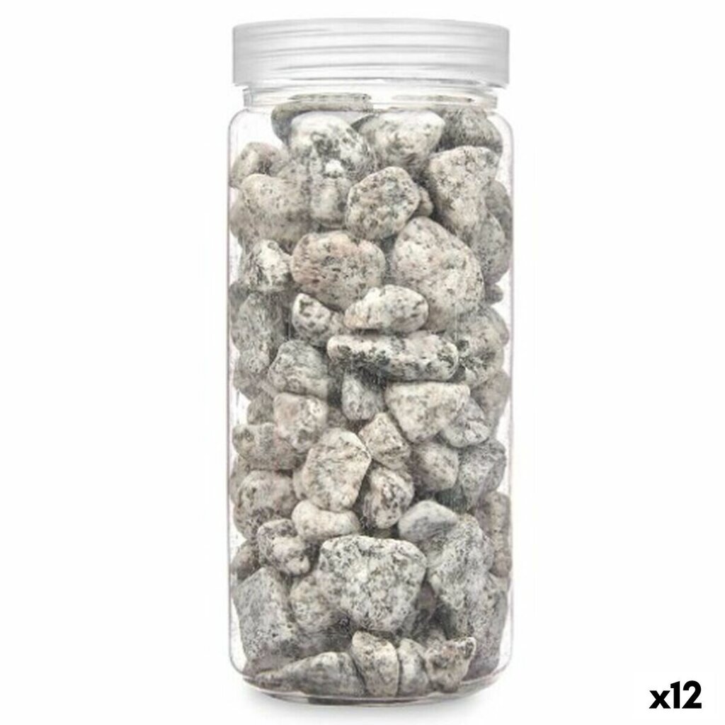 Dekoratīvie akmeņi Pelēks 10 - 20 mm 700 g (12 gb.) цена и информация | Mulča, dekoratīvās šķembas | 220.lv