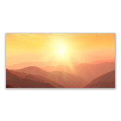 Reprodukcija Saules kalnu ainava cena un informācija | Gleznas | 220.lv