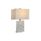 Galda lampa DKD Home Decor 40 x 23 x 62 cm Pelēks Balts 220 V Akrīls 60 W cena un informācija | Galda lampas | 220.lv