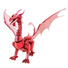 3D metāla puzle Metal Earth Red Dragon cena un informācija | Konstruktori | 220.lv