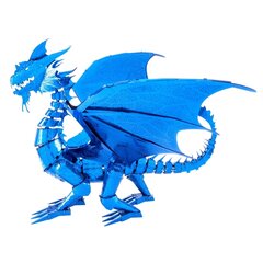 3D metāla puzle Metal Earth Blue Dragon cena un informācija | Konstruktori | 220.lv