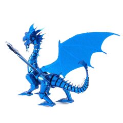 3D metāla puzle Metal Earth Blue Dragon цена и информация | Конструкторы и кубики | 220.lv