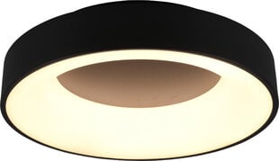 Trio Girona LED lampa, 45 cm, melna, 3100 lm, 3000 K, slēdža dimmers цена и информация | Потолочный светильник | 220.lv