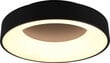 Trio Girona LED lampa, 45 cm, melna, 3100 lm, 3000 K, slēdža dimmers цена и информация | Griestu lampas | 220.lv