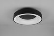 Trio Girona LED lampa, 45 cm, melna, 3100 lm, 3000 K, slēdža dimmers cena un informācija | Griestu lampas | 220.lv