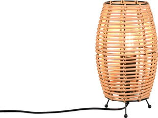 Trio Inga galda lampa, E27, rotangpalmas цена и информация | Настольные лампы | 220.lv