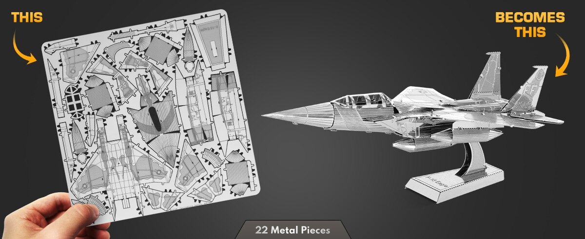 Metāla konstruktors Metal Earth F-15 Eagle cena un informācija | Konstruktori | 220.lv