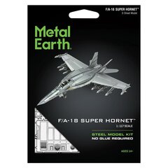 Metāla konstruktors Metal Earth F/A-18 Super Hornet цена и информация | Конструкторы и кубики | 220.lv