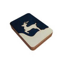 Деревянная игольница Kind Fox "Winter deer" KF056/70 цена и информация | Принадлежности для вышивания | 220.lv