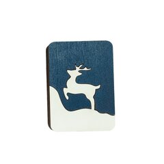 Деревянная игольница Kind Fox "Winter deer" KF056/70 цена и информация | Принадлежности для вышивания | 220.lv