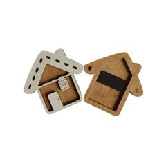 Деревянная игольница Kind Fox "Cookie House" KF056/78 цена и информация | Принадлежности для вышивания | 220.lv
