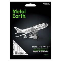 Metāla konstruktors Metal Earth Boeing 747 Commercial Jet цена и информация | Конструкторы и кубики | 220.lv