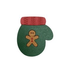 Деревянная игольница Kind Fox "Christmas  mitten" KF056/83 цена и информация | Принадлежности для вышивания | 220.lv