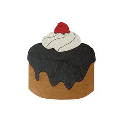 Деревянная игольница Kind Fox "Cake with cherry" KF056/91 цена и информация | Принадлежности для вышивания | 220.lv