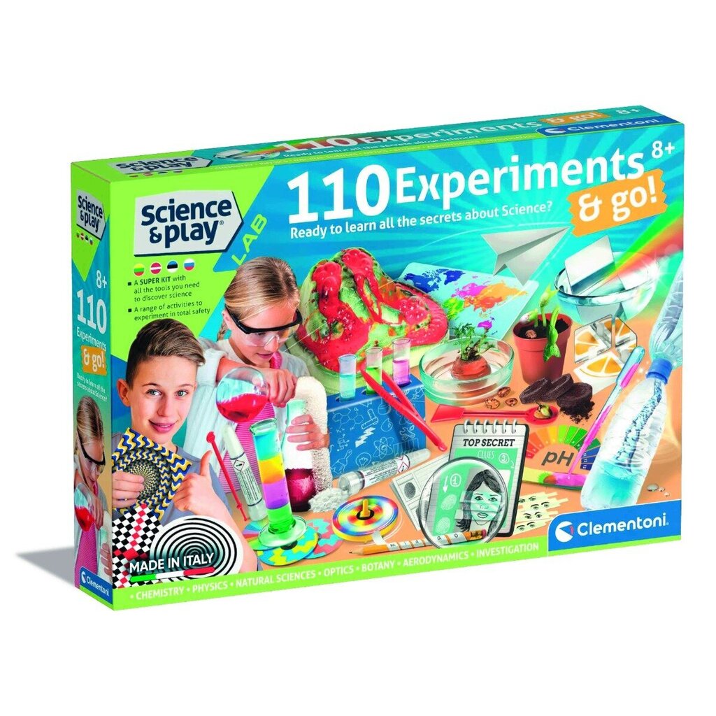 Eksperimentu komplekts bērniem Clementoni Science & Play cena un informācija | Attīstošās rotaļlietas | 220.lv