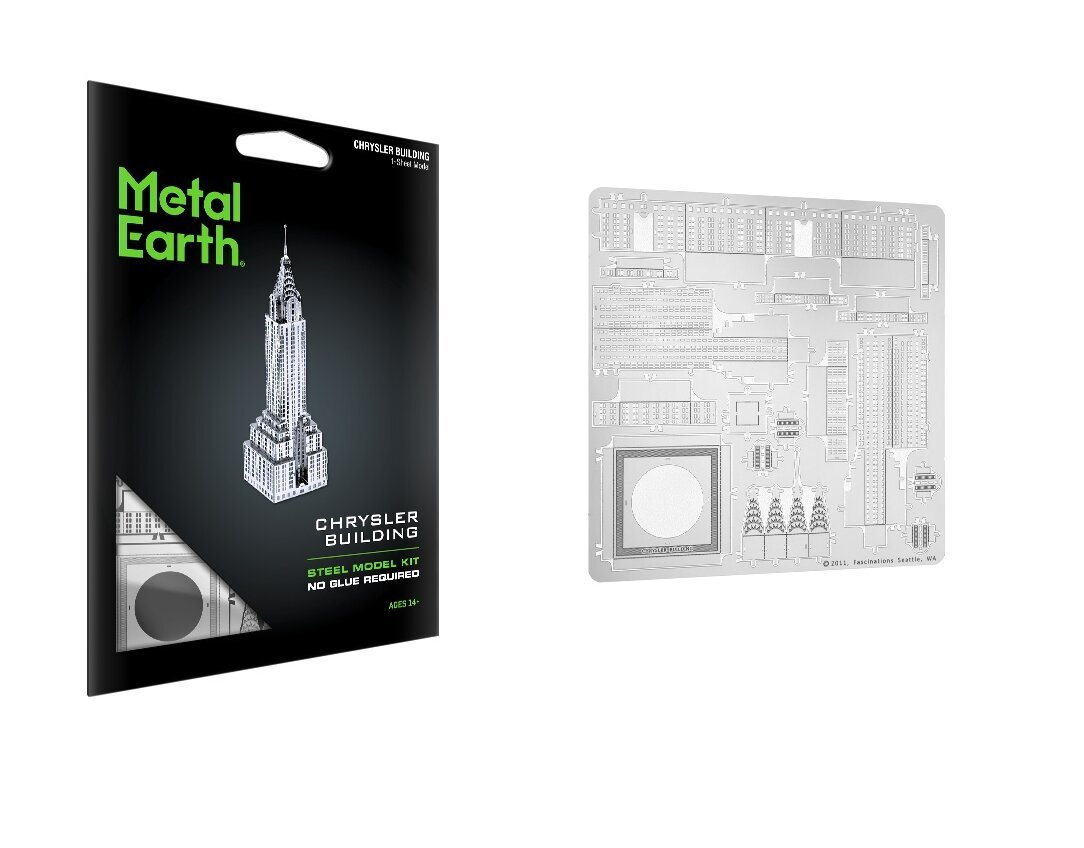 3D metāla puzle Metal Earth Chrysler Building cena un informācija | Konstruktori | 220.lv