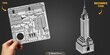 3D metāla puzle Metal Earth Chrysler Building cena un informācija | Konstruktori | 220.lv