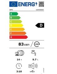 Upo UU642D60X цена и информация | Посудомоечные машины | 220.lv