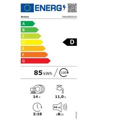 Ströme DW62B02D/01IX цена и информация | Посудомоечные машины | 220.lv