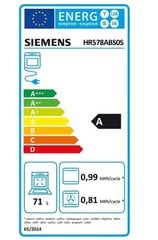 Siemens HR578ABS0S cena un informācija | Cepeškrāsnis | 220.lv