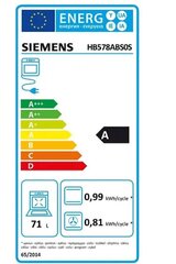 Siemens HB578ABS0S cena un informācija | Cepeškrāsnis | 220.lv