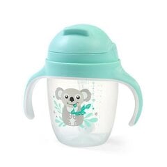 Krūzīte ar salmiņu Babyono 1464/03, zaļa, 6 mēn+, 240 ml цена и информация | Бутылочки и аксессуары | 220.lv