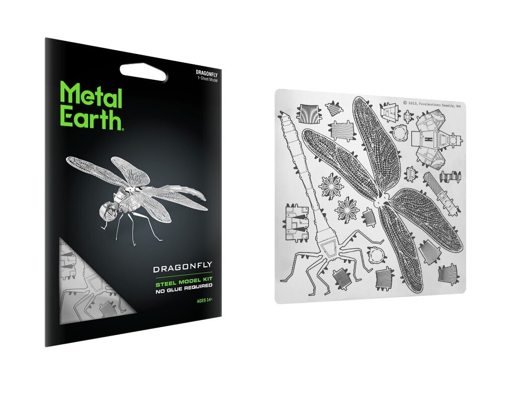 3D metāla puzle Metal Earth Dragonfly cena un informācija | Konstruktori | 220.lv