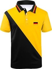 Мужская рубашка-поло geeksport, короткий рукав, стандартная посадка, желтая цена и информация | Мужские футболки | 220.lv