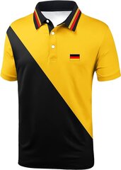 Мужская рубашка-поло geeksport, короткий рукав, стандартная посадка, желтая цена и информация | Мужские футболки | 220.lv