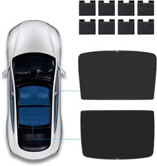 Topfit saulessargs, jumta lūka/logs, Tesla Model Y 2021/2022/2023, melns cena un informācija | Auto piederumi | 220.lv