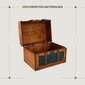 Koka lāde Brynnberg, 12 x 10 x 3 cm, zila/oranža cena un informācija | Kumodes | 220.lv