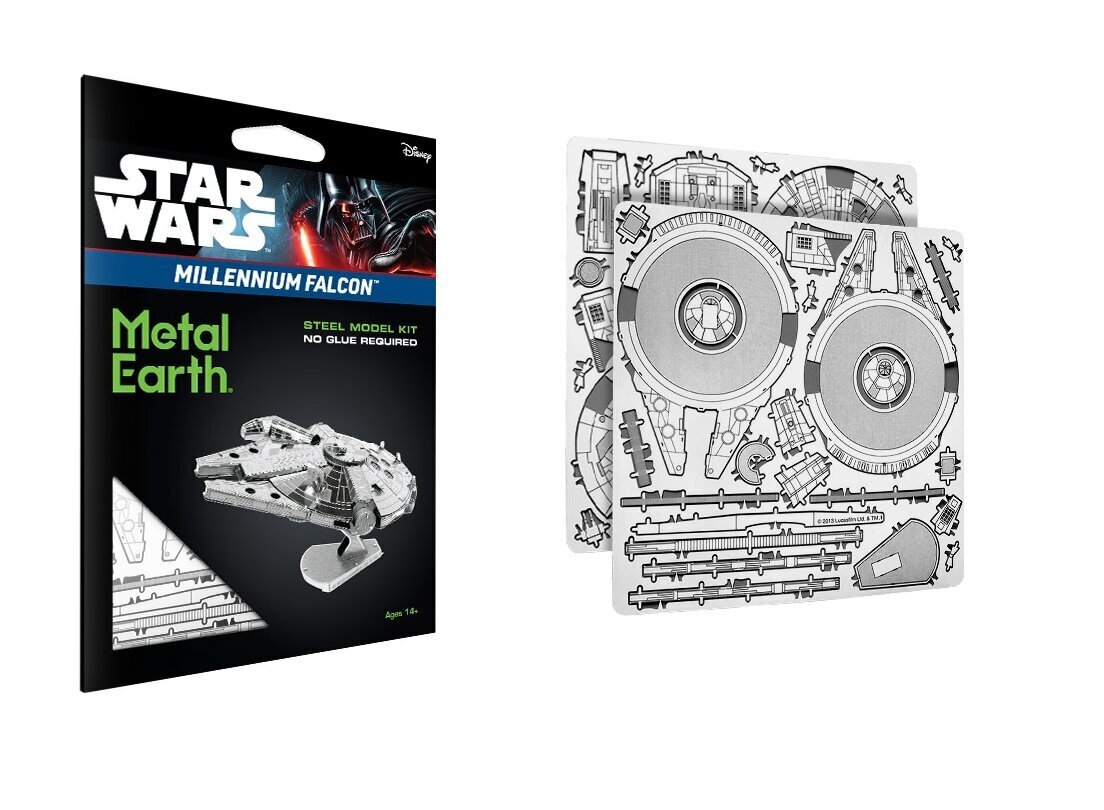 Metāla konstruktors Metal Earth Star Wars Millennium Falcon cena un informācija | Konstruktori | 220.lv