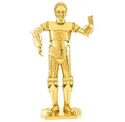 Metāla konstruktors Metal Earth Star Wars Gold C-3PO cena un informācija | Konstruktori | 220.lv