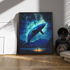 Синий кит 40*50 см цена и информация | Алмазная мозаика | 220.lv