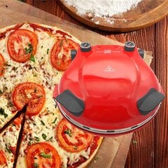 Электрическая печь для пиццы Klaif, 420 ℃, 1200 W, 5 уровней температуры, красная цена и информация | Электрогрили, маринаторы | 220.lv