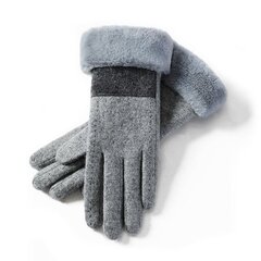 Универсальные зимние перчатки C12308025-3, серые цена и информация | Женские перчатки | 220.lv