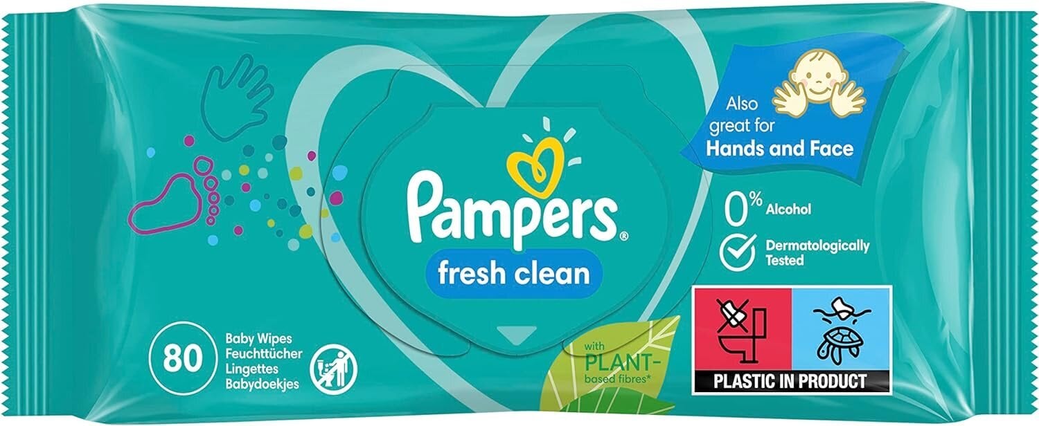 Pampers mitrās salvetes 1200 gab. цена и информация | Mitrās salvetes, vienreizlietojamie paladziņi | 220.lv