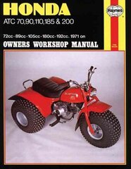 Honda ATC70, 90, 110, 185 & 200 (71 - 85) Haynes Repair Manual Revised edition cena un informācija | Ceļojumu apraksti, ceļveži | 220.lv