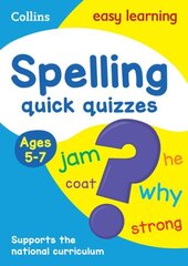 Spelling Quick Quizzes Ages 5-7: Ideal for Home Learning цена и информация | Книги для подростков  | 220.lv