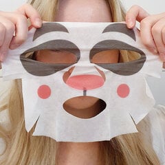 Pretnovecošanās lokšņu maska Stay Well Vegan Animal Mask Panda, 20 g цена и информация | Маски для лица, патчи для глаз | 220.lv