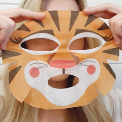 Lokšņu maska ​​intensīvai mitrināšanai Stay Well Animal Mask Tiger, 20 g cena un informācija | Sejas maskas, acu maskas | 220.lv