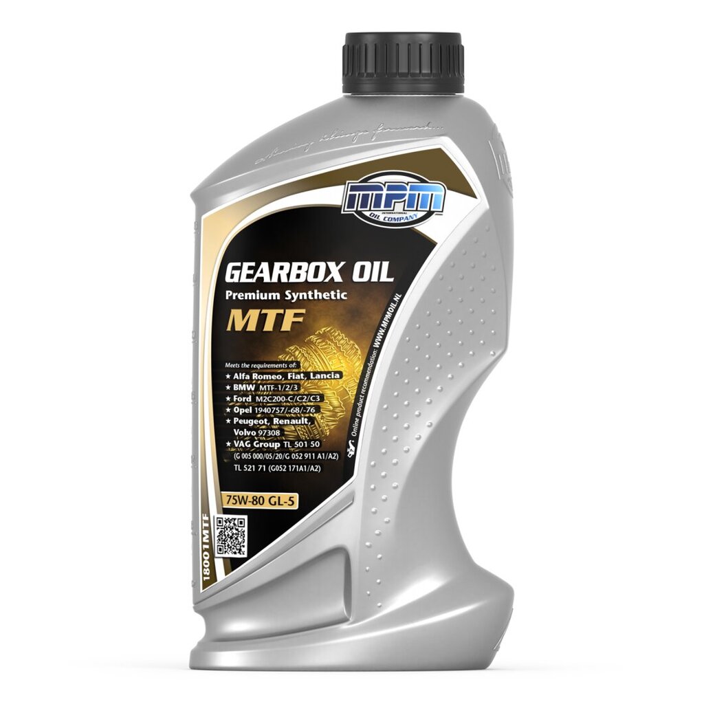 Eļļa MPM Gearbox Oil 75W80 GL-5 Premium Synthetic MTF (18001MTF), 1L цена и информация | Eļļas citām autodaļām | 220.lv