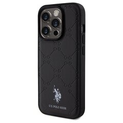 US Polo USHCP15LPYOK iPhone 15 Pro 6.1" czarny|black Yoke Pattern цена и информация | Чехлы для телефонов | 220.lv