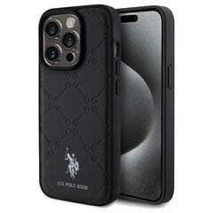 US Polo USHCP15LPYOK iPhone 15 Pro 6.1" czarny|black Yoke Pattern цена и информация | Чехлы для телефонов | 220.lv