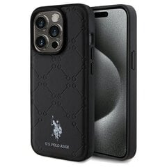 US Polo USHCP15XPYOK iPhone 15 Pro Max 6.7" czarny|black Yoke Pattern цена и информация | Чехлы для телефонов | 220.lv