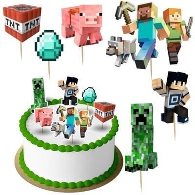 Tortei dekorācija Minecraft cena un informācija | Svētku dekorācijas | 220.lv